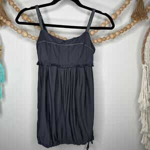 Lululemon Dark Gray Pritti Ruffle Athletic Tank